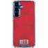 Denmark Soccer Flag Galaxy S25 Plus Clear Case